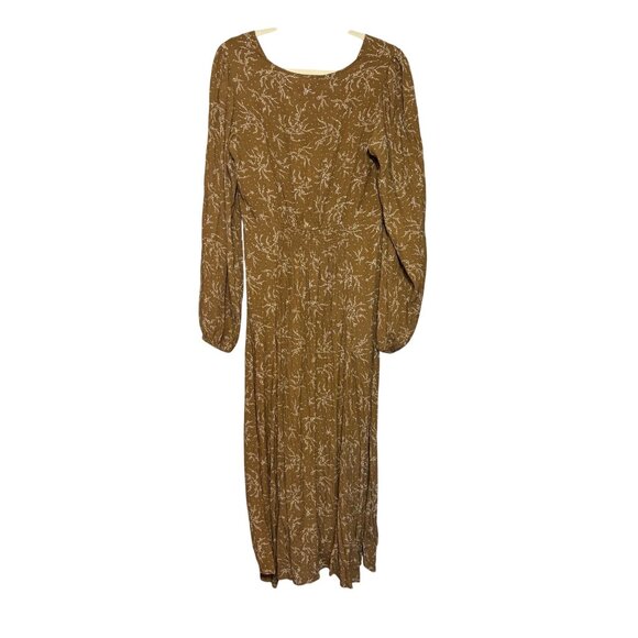 In Loom Floral-Print Button-Front Maxi Dress Boho Cottagecore Peasant Women’s L - Picture 15 of 15